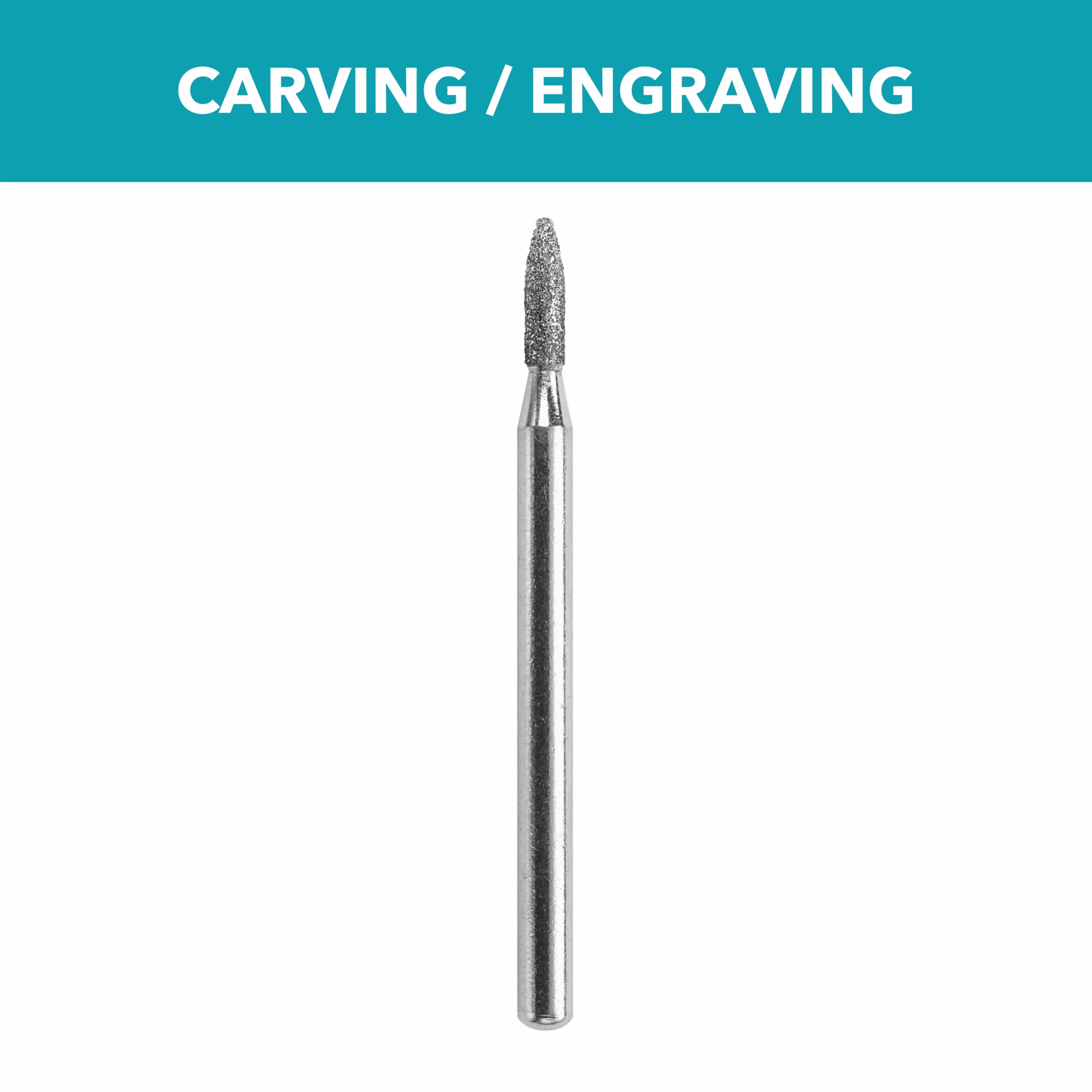 Dremel Rotary Tool Diamond Coated Wheel Point Bit — 3/32in. Diameter, Ideal for Engraving and Carving, Model# 7144